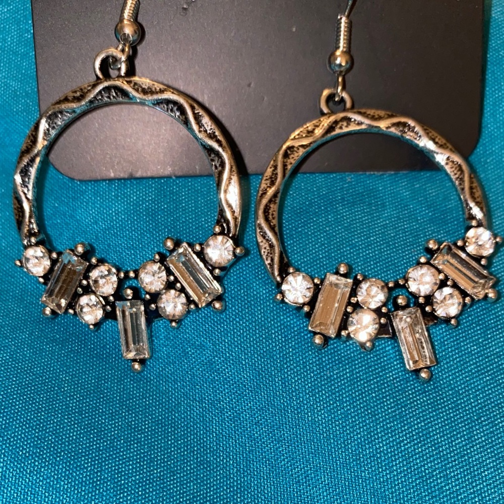 Silver earrings